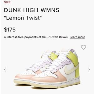 Nike Dunk High Light Cashmere Lemon Twist
